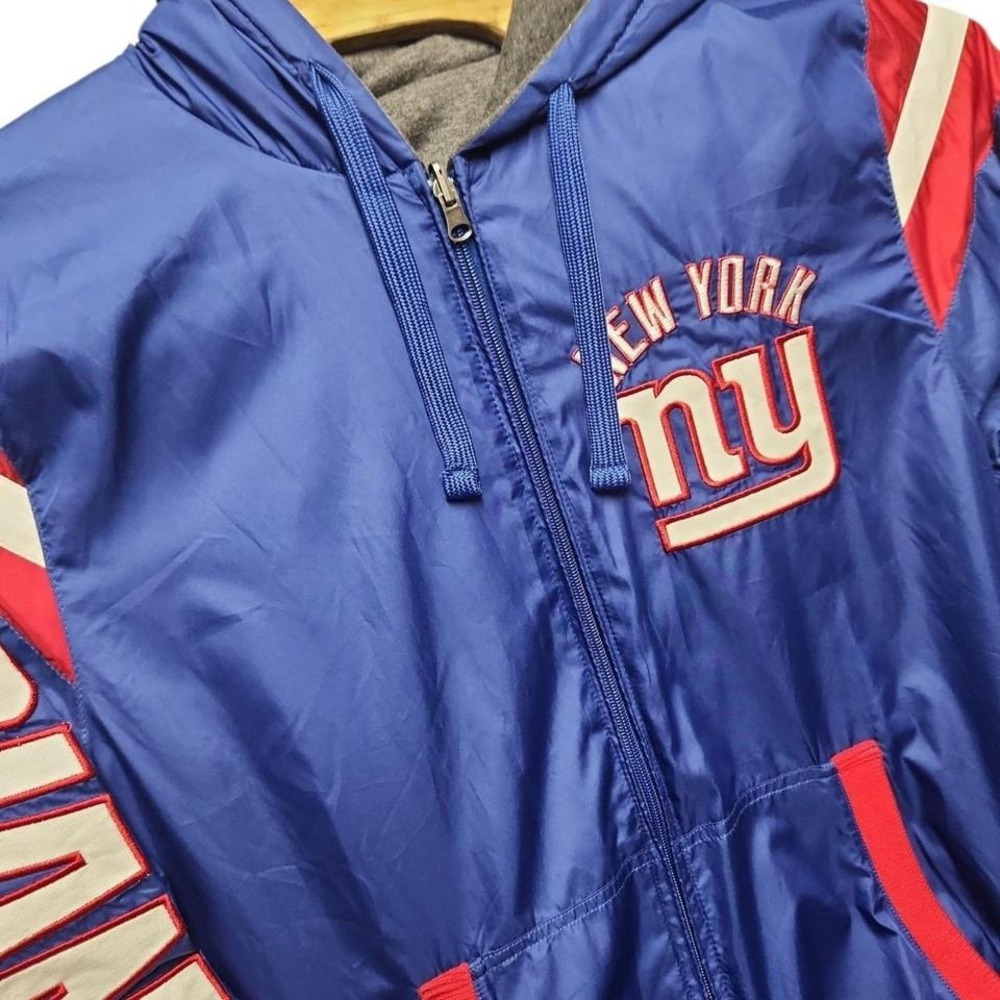 New York Giants NFL‎ zip up Reversible Jacket Hoodie Medium #NFL #Giants